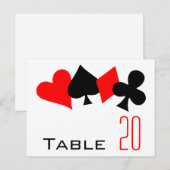 Poker tafel nummer Briefkaart (Voorkant / Achterkant)
