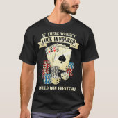 Poker Teas HoldEm Gokken Casino Gambler Poker T-shirt (Voorkant)