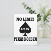 Poker - Texas Holdem Briefkaart (Staand voorkant)