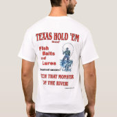 Poker Texas Hold'Em Fish T T-shirt (Achterkant)
