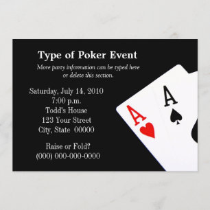 Poker Th-Geëiste Uitnodigingen
