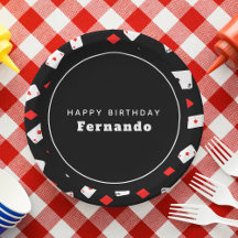 Poker Th-speelkaarten en Red Diamond Birthday