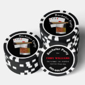 Poker Thema Bachelor Party Uitnodigen Poker Chip (Opstapeling)
