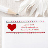 Poker Thema | Kaart pakken spelen | Rode Hart Etiket (Insitu)