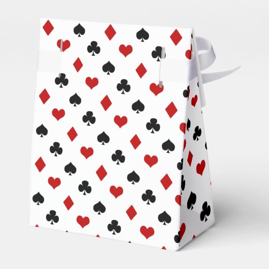 Poker Thema | Kaart spelen Thema | Rode diamant Bedankdoosjes (Achterkant)