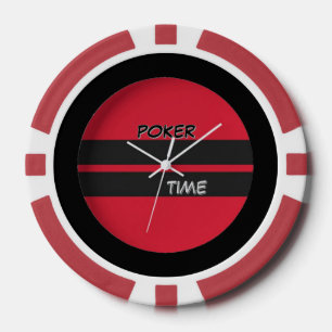 Poker Tijd Rood Zwart Chips