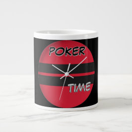 Poker Tijd Rood Zwart Grote Koffiekop