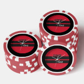 Poker Tijd Rood Zwart Poker Chips (Opstapeling)