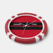 Poker Tijd Rood Zwart Wit Chips (Enkel)