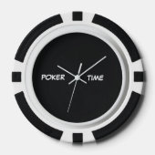 Poker Tijd Zwart Wit Chips (Voorkant)