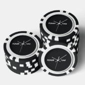 Poker Tijd Zwart Wit Poker Chips (Opstapeling)