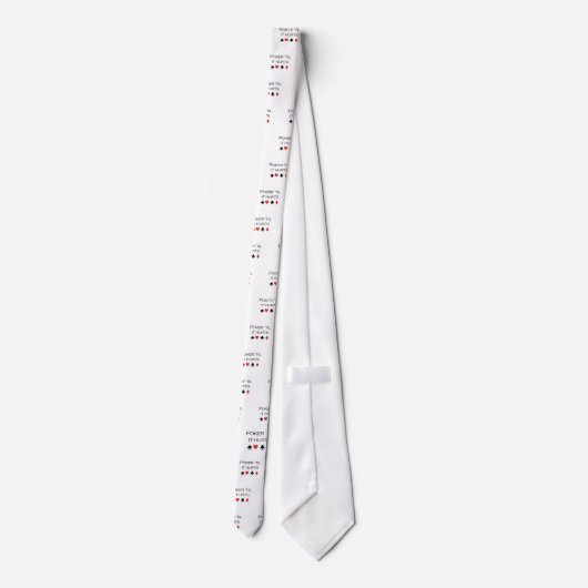 Poker tot het T-shirt pijn doet Stropdas (Achterkant)