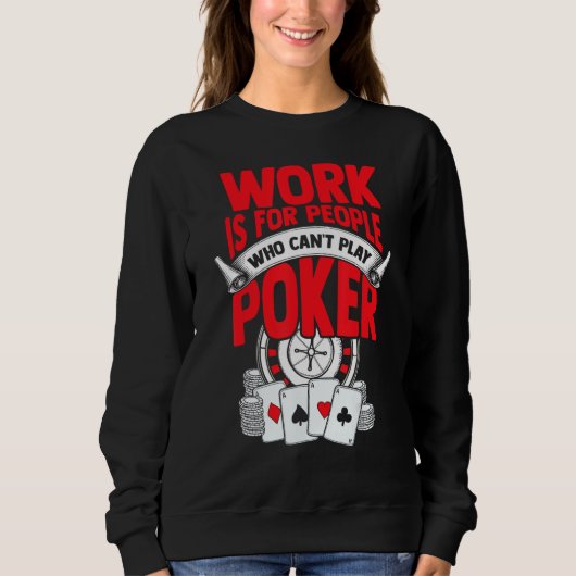 Poker Tshirt Casino Speler Bluffen Ace Royal Flu (Voorkant)