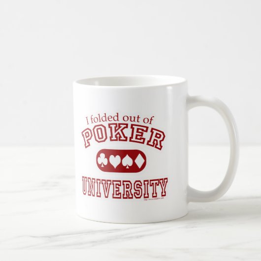 Poker University Fun Kaart Game Player Koffiemok (Rechts)
