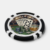 Poker Vader Mijn Vader Gepersonaliseerde Foto Chips (Enkel)