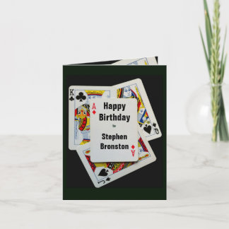 Poker verjaardag uitnodiging feestkaart