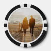 Poker Wedding Favoriet Poker Chip 2 Foto Personali (Voorkant)