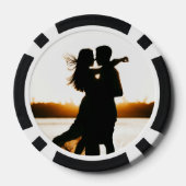 Poker Wedding Favoriet Poker Chip 2 Foto Personali (Achterkant)