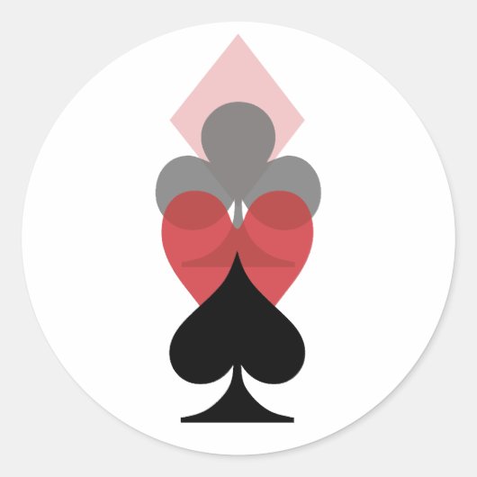 Pokeradvies Ronde Sticker (Voorkant)