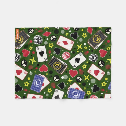 Pokerafdrukken Fleece Deken (Voorkant (Horizontaal))