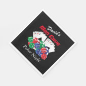 Pokeravond in de Man Cave | personaliseren Servet (Hoek)