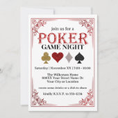 Pokeravond met kaartspel kaart (Voorkant)