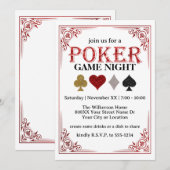 Pokeravond met kaartspel kaart (Voorkant / Achterkant)