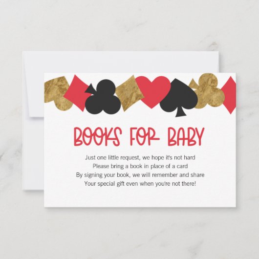 Pokerboeken voor Baby Kaart (Voorkant)