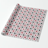 Pokercard Thema Inpakpapier (Uitgerold)