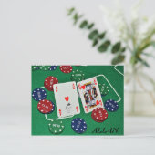 POKERCARDS FOTO'S BRIEFKAART (Staand voorkant)