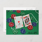 POKERCARDS FOTO'S BRIEFKAART (Voorkant / Achterkant)