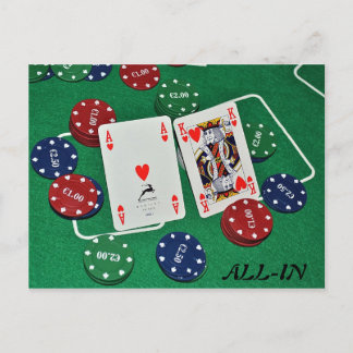 POKERCARDS FOTO'S BRIEFKAART