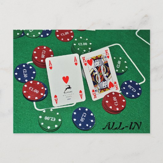 POKERCARDS FOTO'S BRIEFKAART (Voorkant)