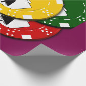 Pokerchip Cadeaupapier (Hoek)