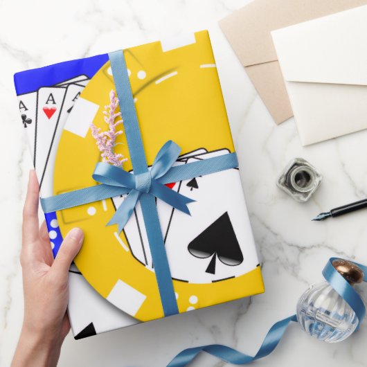 Pokerchip  cadeaupapier (Geschenken)