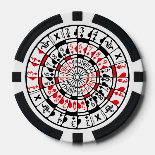 Pokerchip met uniek ontwerp. (Voorkant)