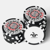 Pokerchip met uniek ontwerp. (Opstapeling)
