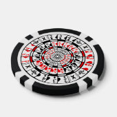 Pokerchip met uniek ontwerp. (Enkel)