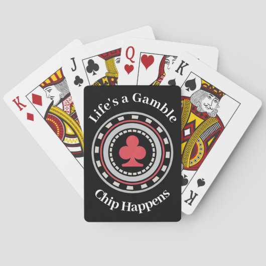 Pokerchip Speelkaarten (Achterkant)