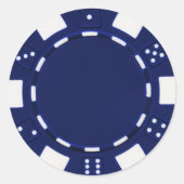 pokerchip sticker blauw (Voorkant)