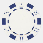 pokerchip sticker wit (Voorkant)