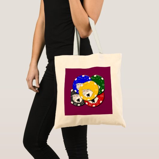 Pokerchip tote bag (Voorkant (product))