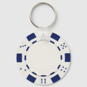 pokerchip wit sleutelhanger (Voorkant)