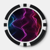 Pokerchipontwerp met levendig poker chips (Voorkant)