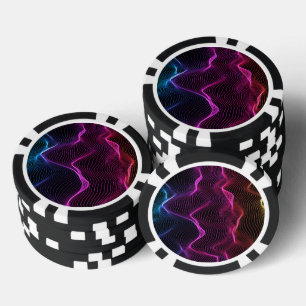 Pokerchipontwerp met levendig poker chips
