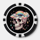 Pokerchips met Regenboogdroom (Voorkant)