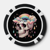 Pokerchips met Regenboogdroom (Achterkant)