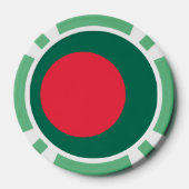 Pokerchips met vlag van Bangladesh (Achterkant)