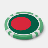 Pokerchips met vlag van Bangladesh (Enkel)