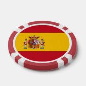 Pokerchips met vlag van Spanje (Enkel)